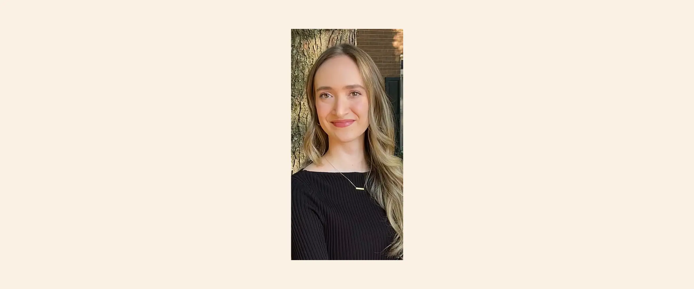 Portrait image of writer Hannah Feather, finalist for The Next Big Story 2025.