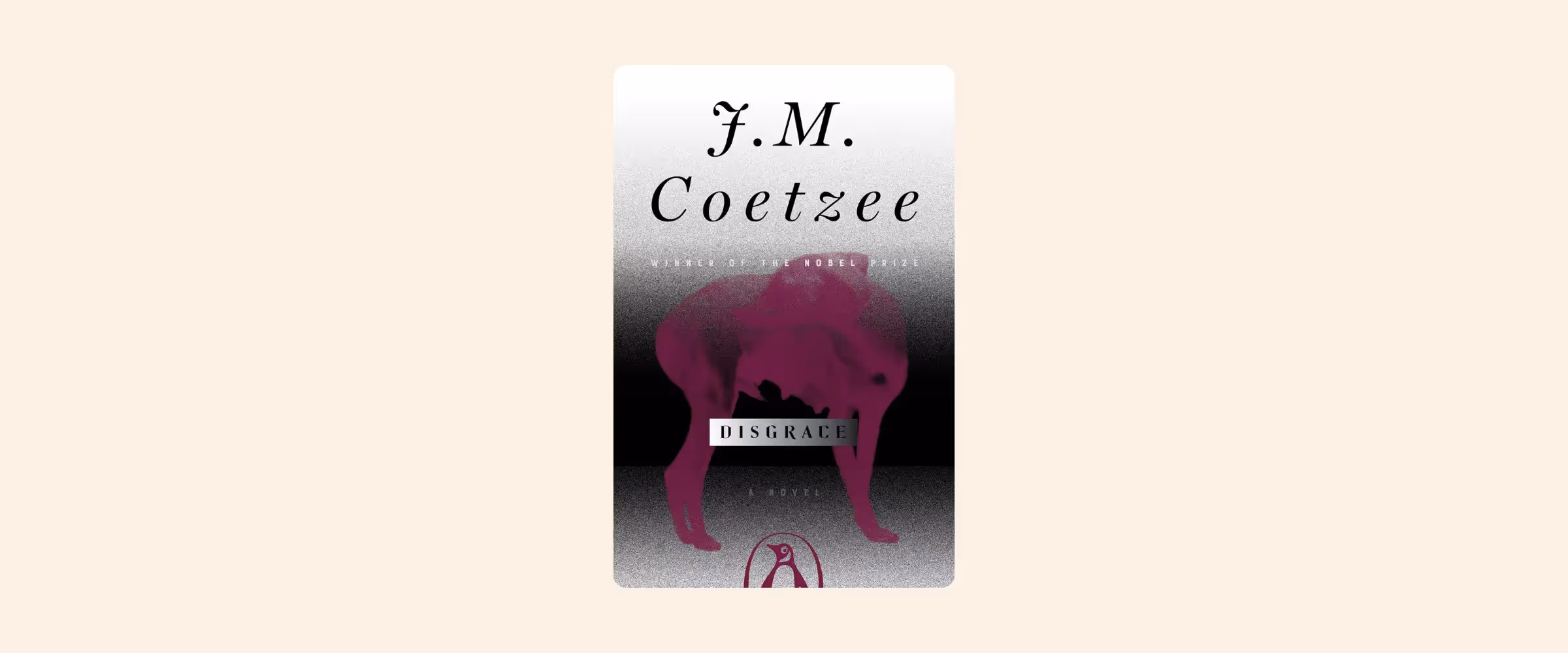 Cover of the book Disgrace by J.M. Coetzee.
