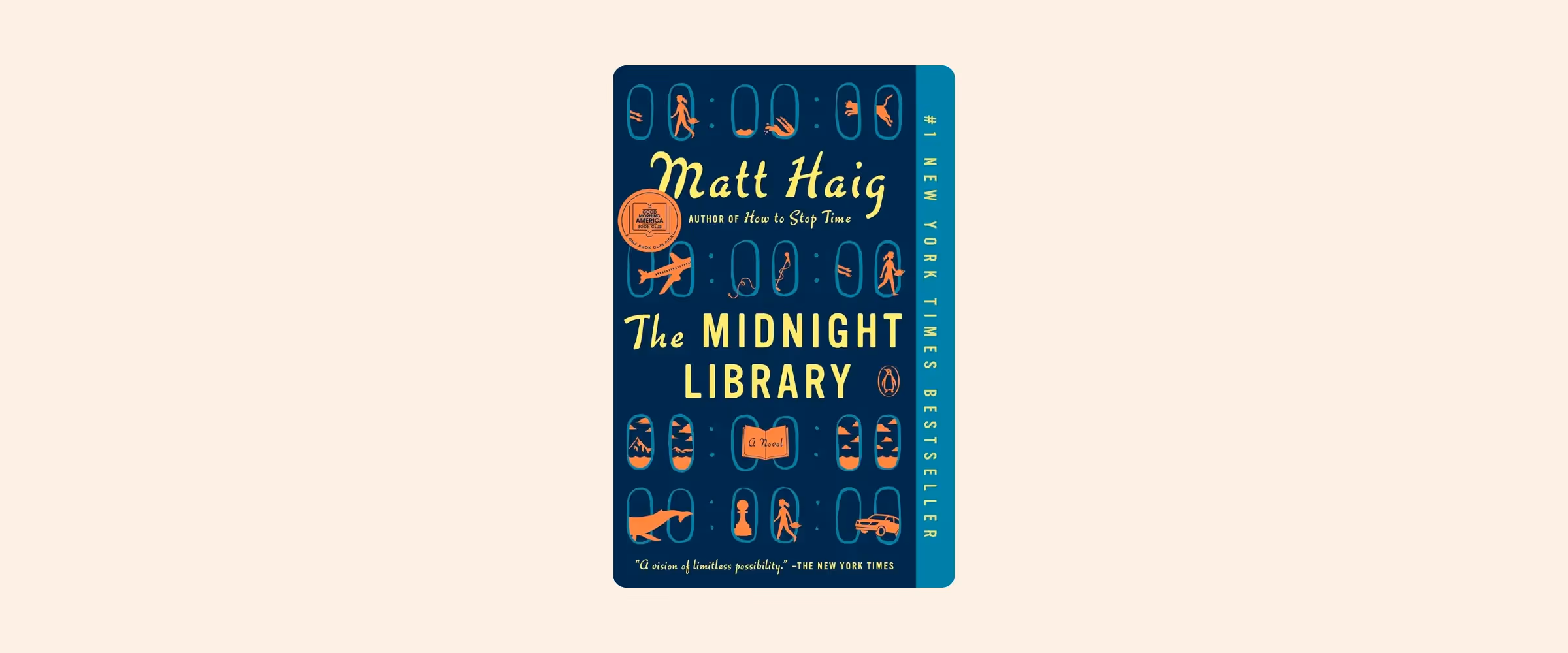 Cover of the book The Midnight Library by Matt Haig.
