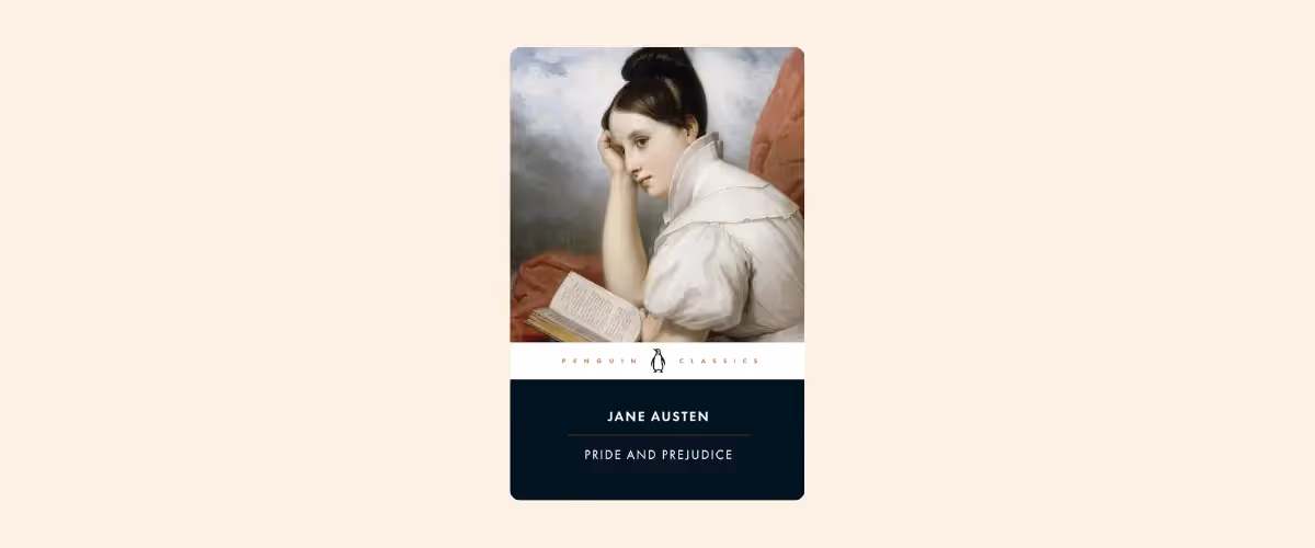 Cover for Pride and Prejudice by Jane Austen.