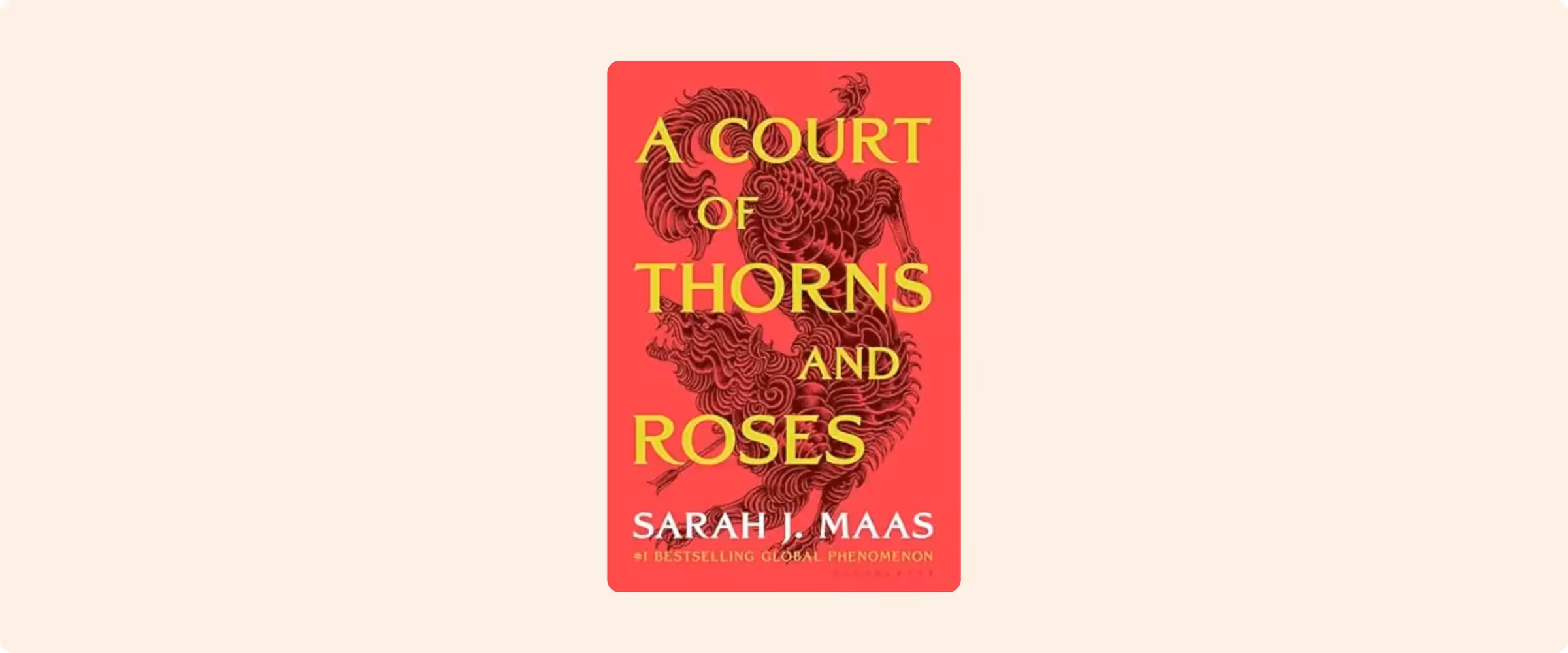 Cover of the book A Court of Thorns and Roses by Sarah J. Maas.