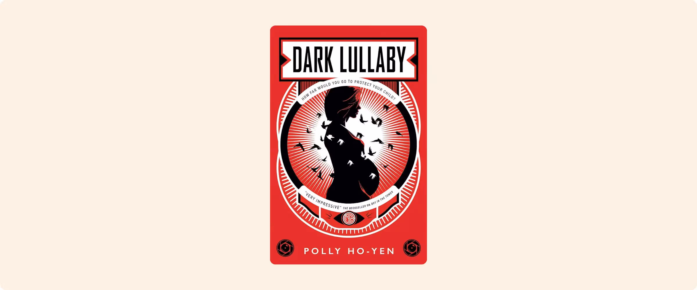 A book cover of Dark Lullaby by Polly Ho-Yen.