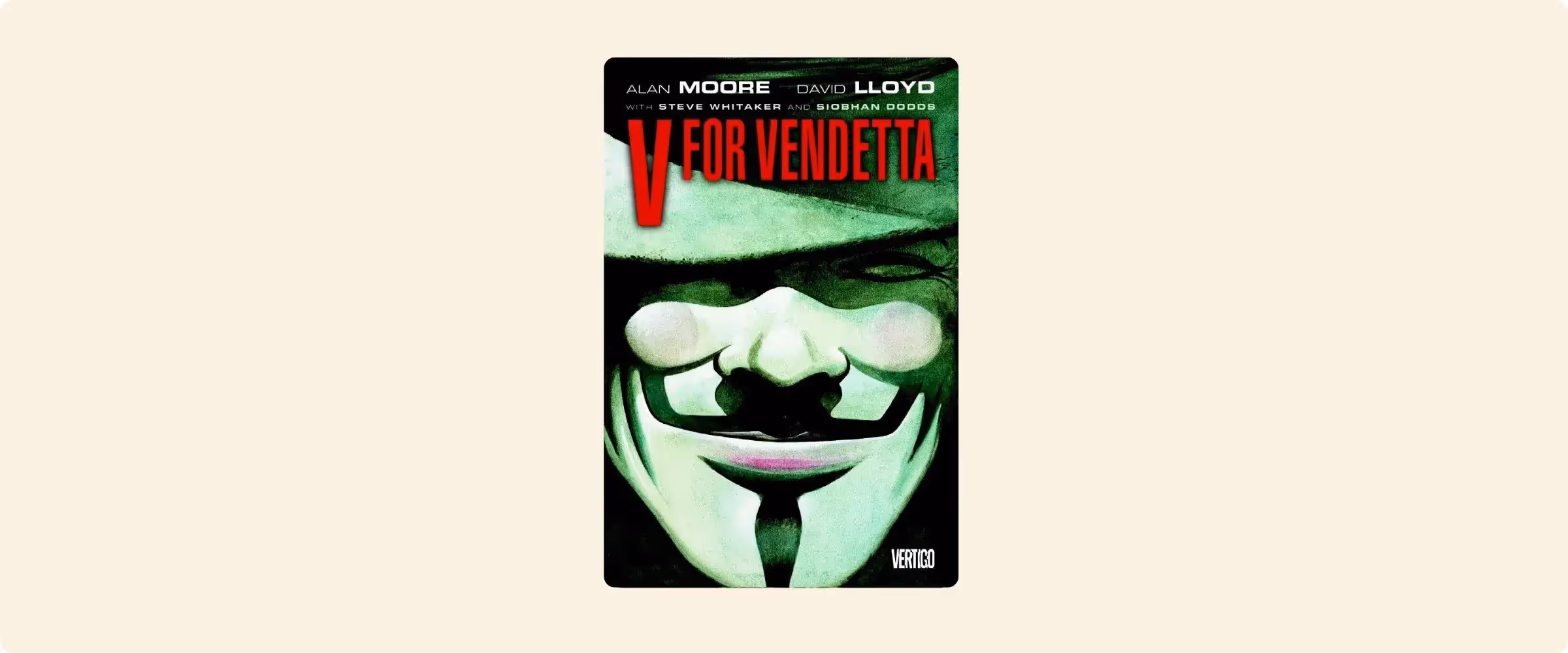 A cover for V for Vendetta.
