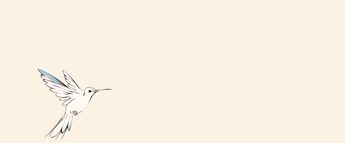 An image of a singular bird flying on a canvas.