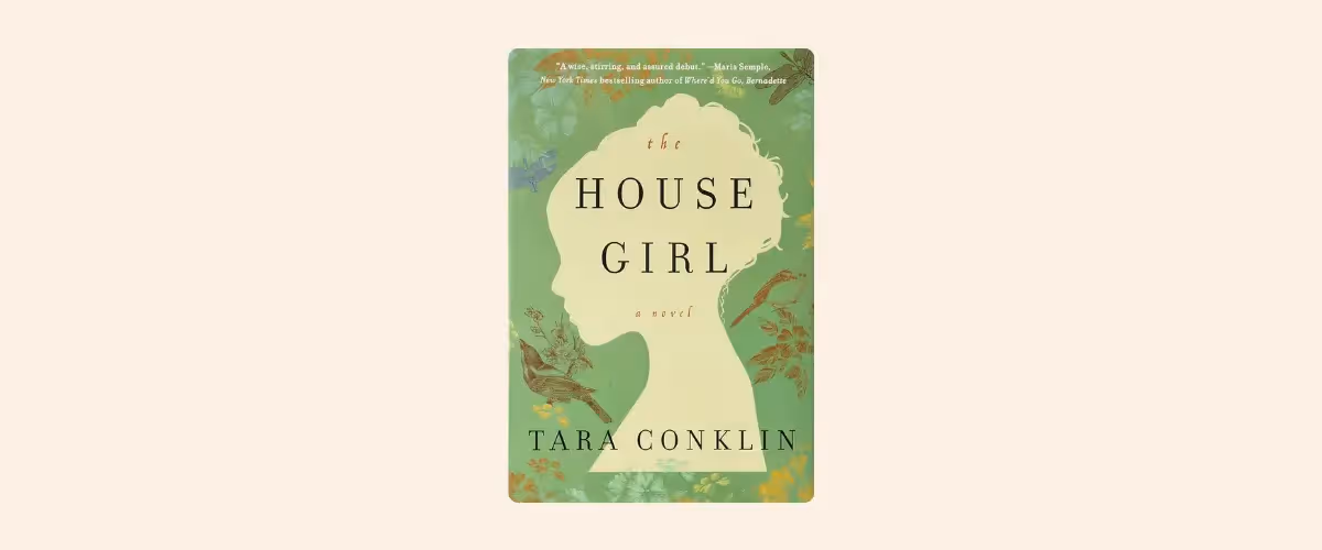 A book cover of a silhouetted female.