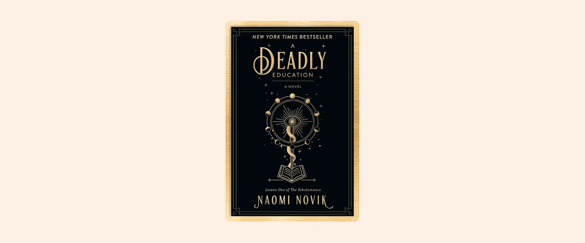 Book cover for A Deadly Education, first of the Scholomance series.