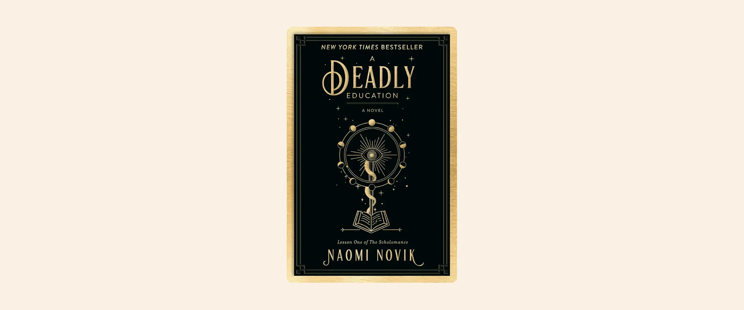 Book cover for A Deadly Education, first of the Scholomance series.