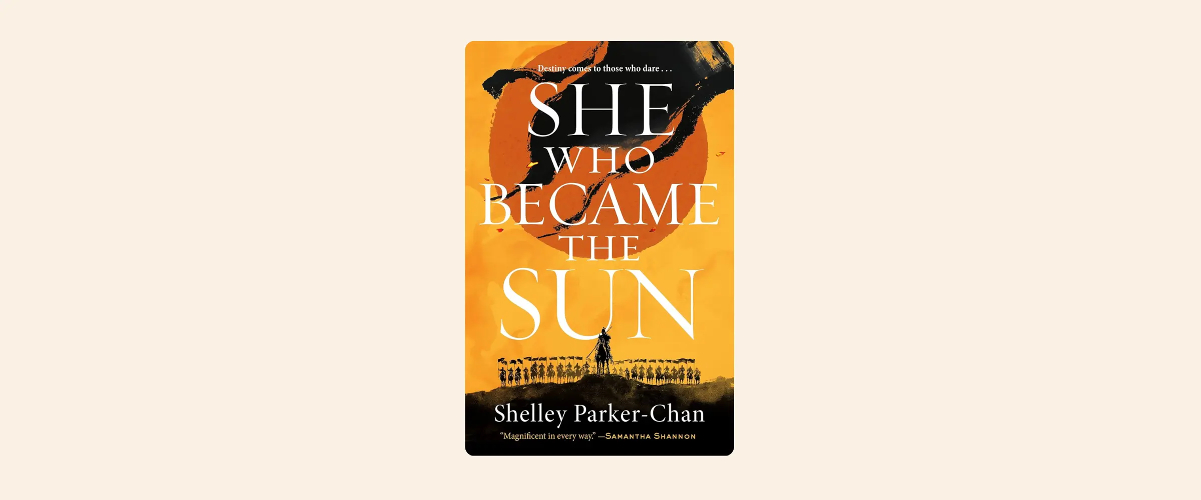 A book cover for She Who Became the Sun.