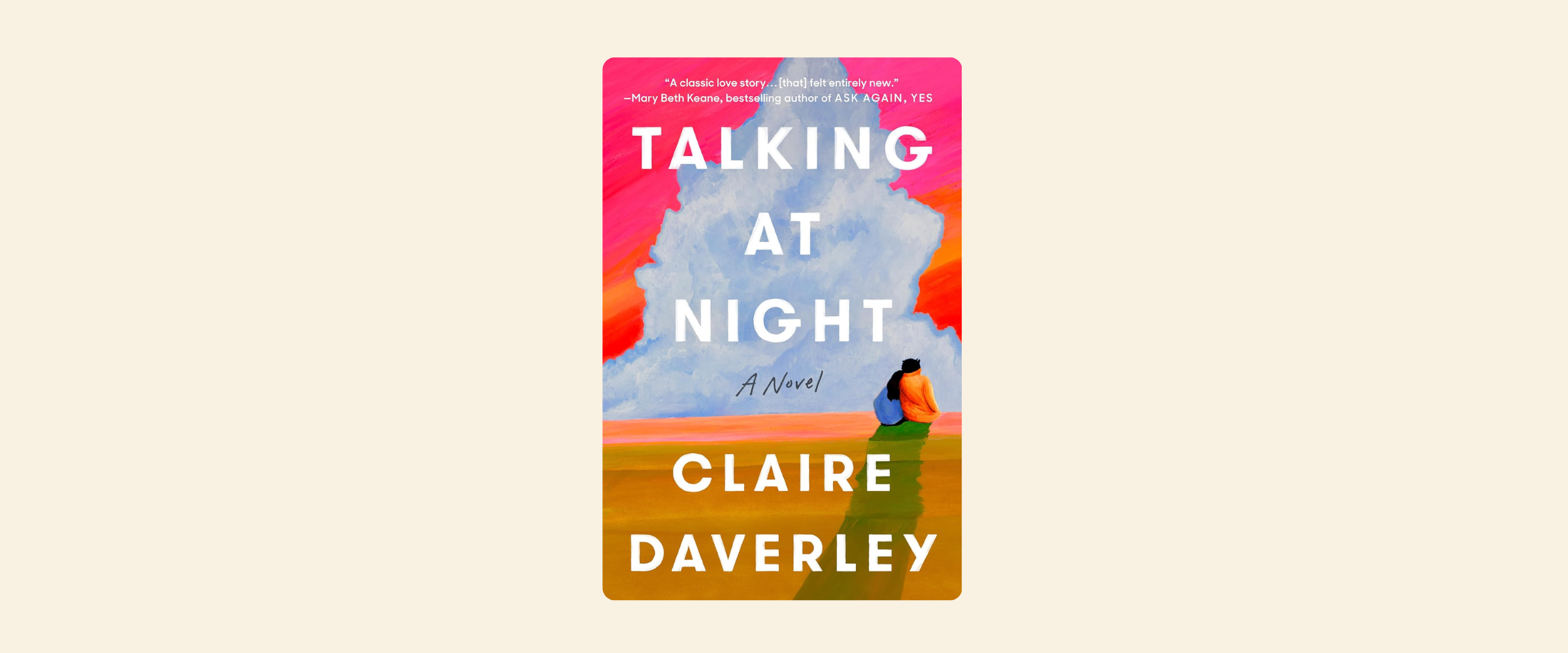 An image of a book cover, Talking at Night by Claire Daverley.