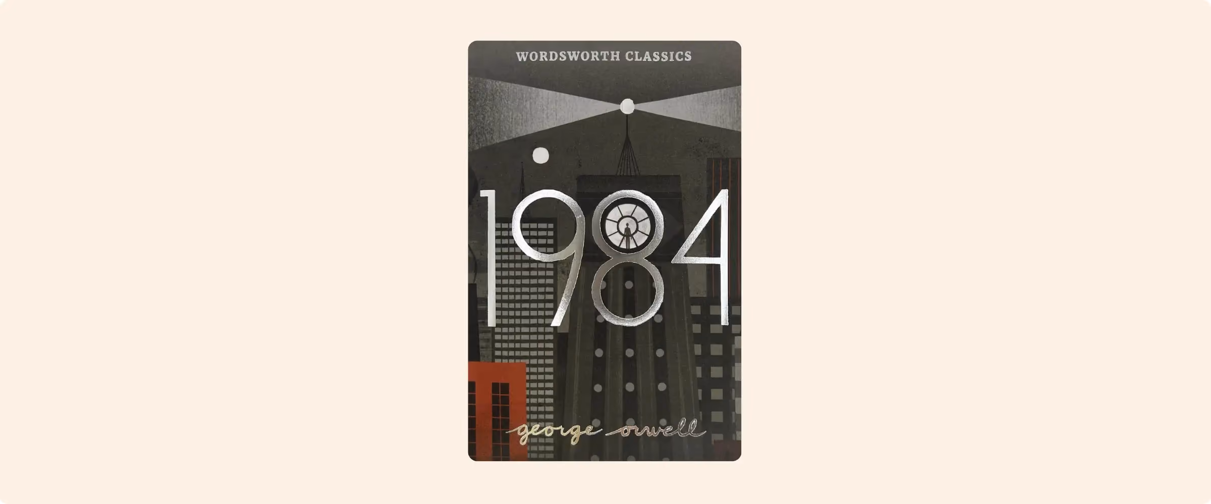 Cover of 1984 by George Orwell.