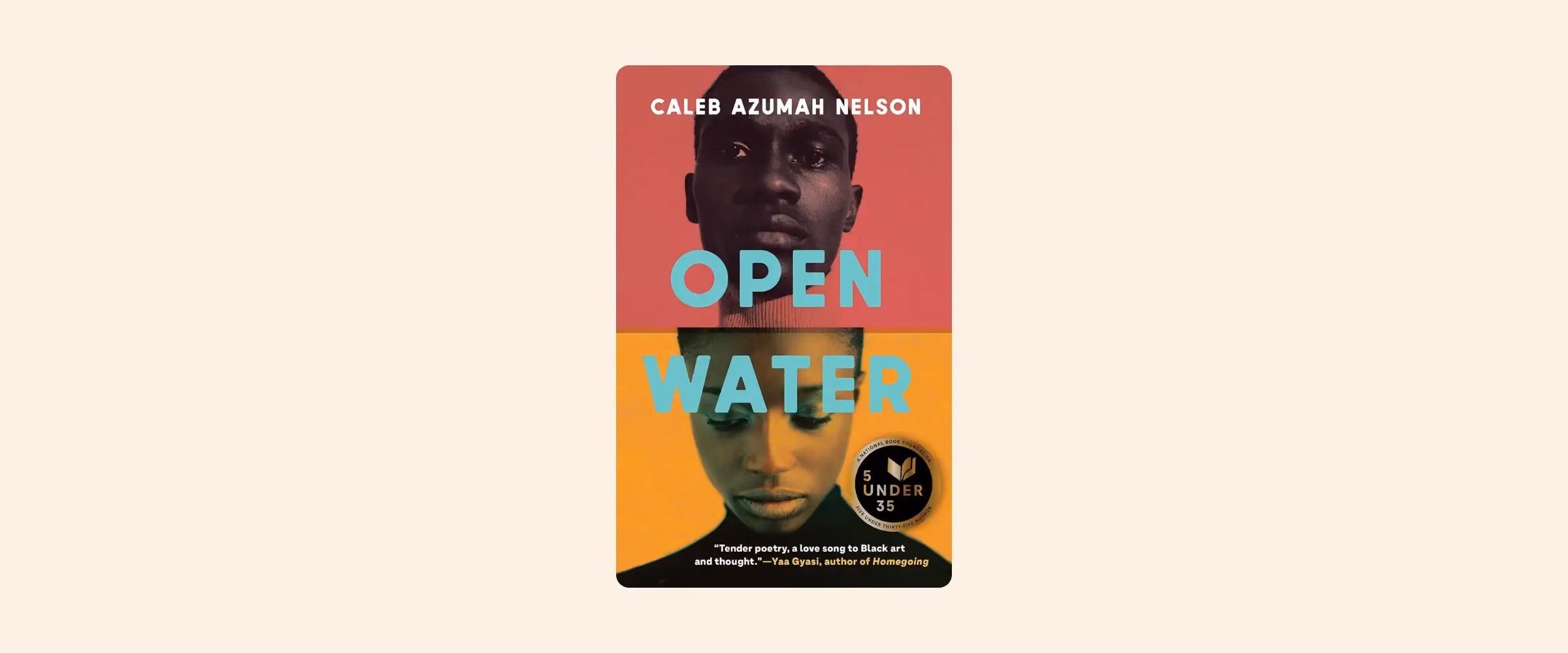 Cover of Open Water by Caleb Azumah Nelson.