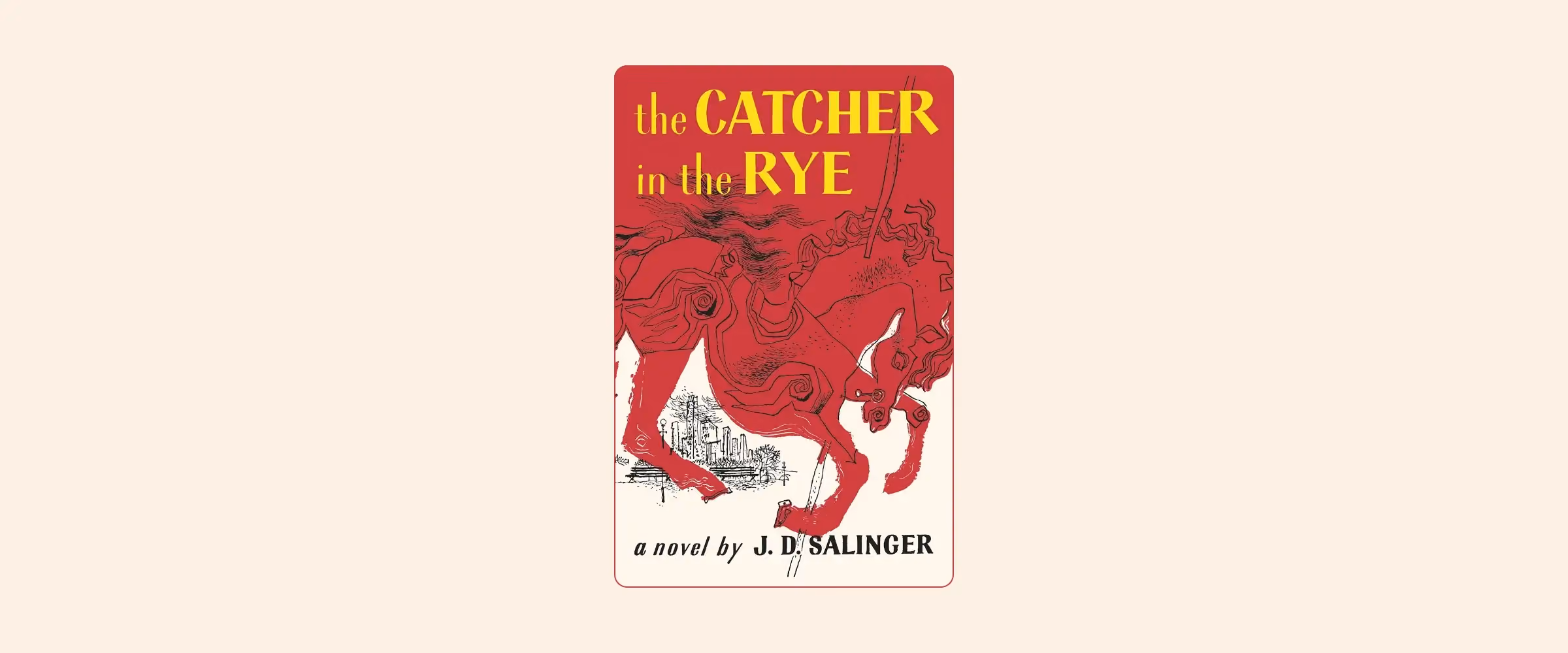 Cover of The Catcher in the Rye by J.D. Salinger.