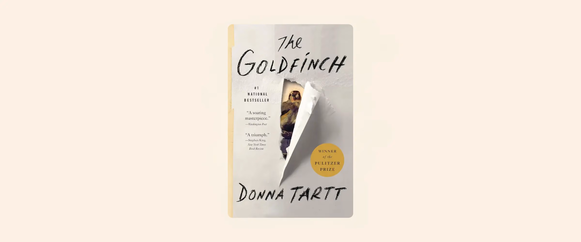 Cover of The Goldfinch by Donna Tartt.