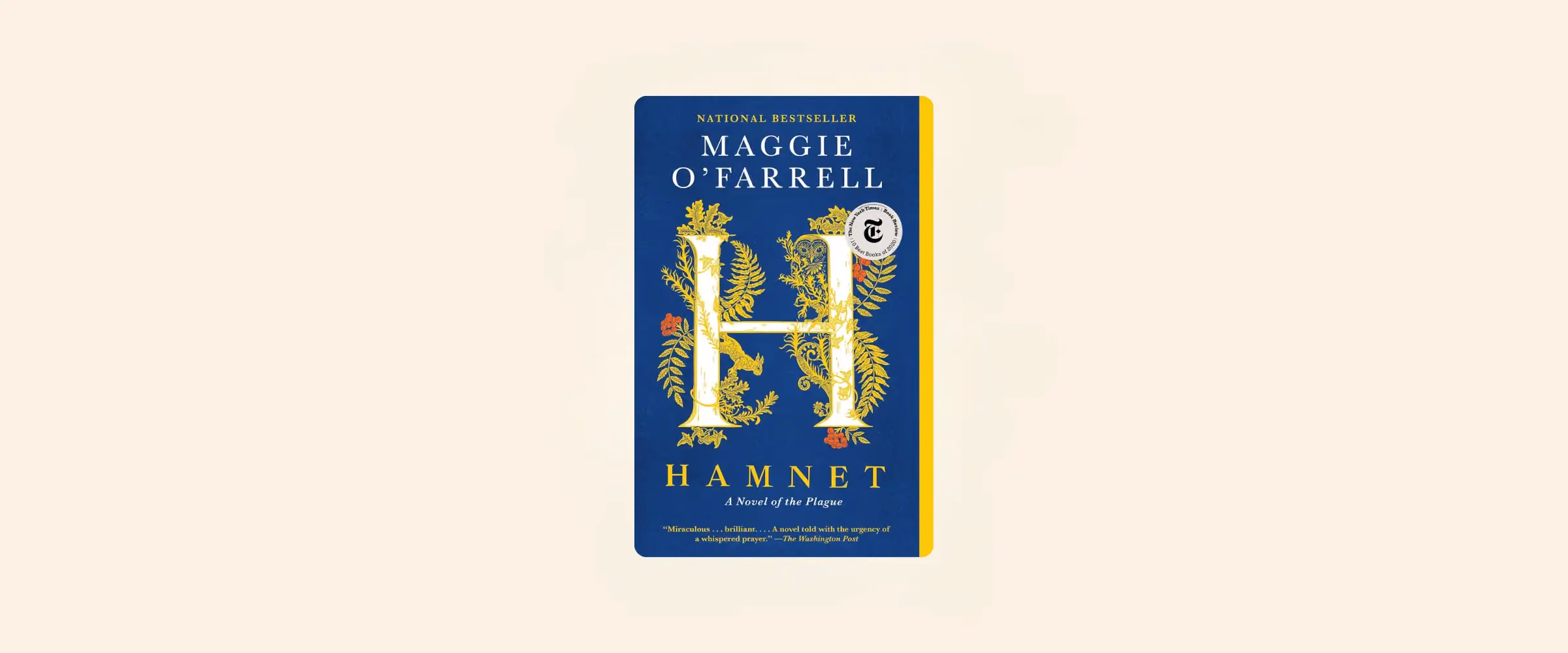 The book cover for Hamnet by Maggie O'Farrell.