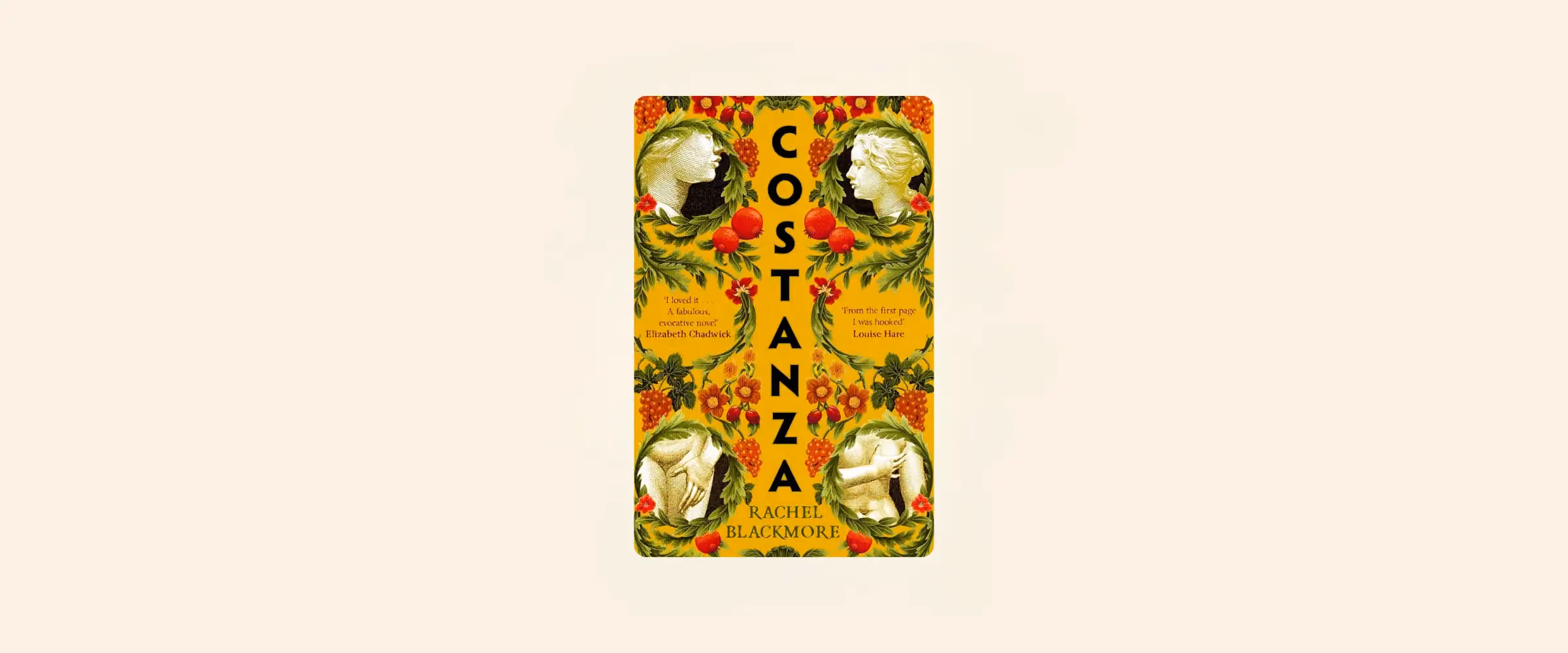 The book cover for Costanza by Rachel Blackmore.