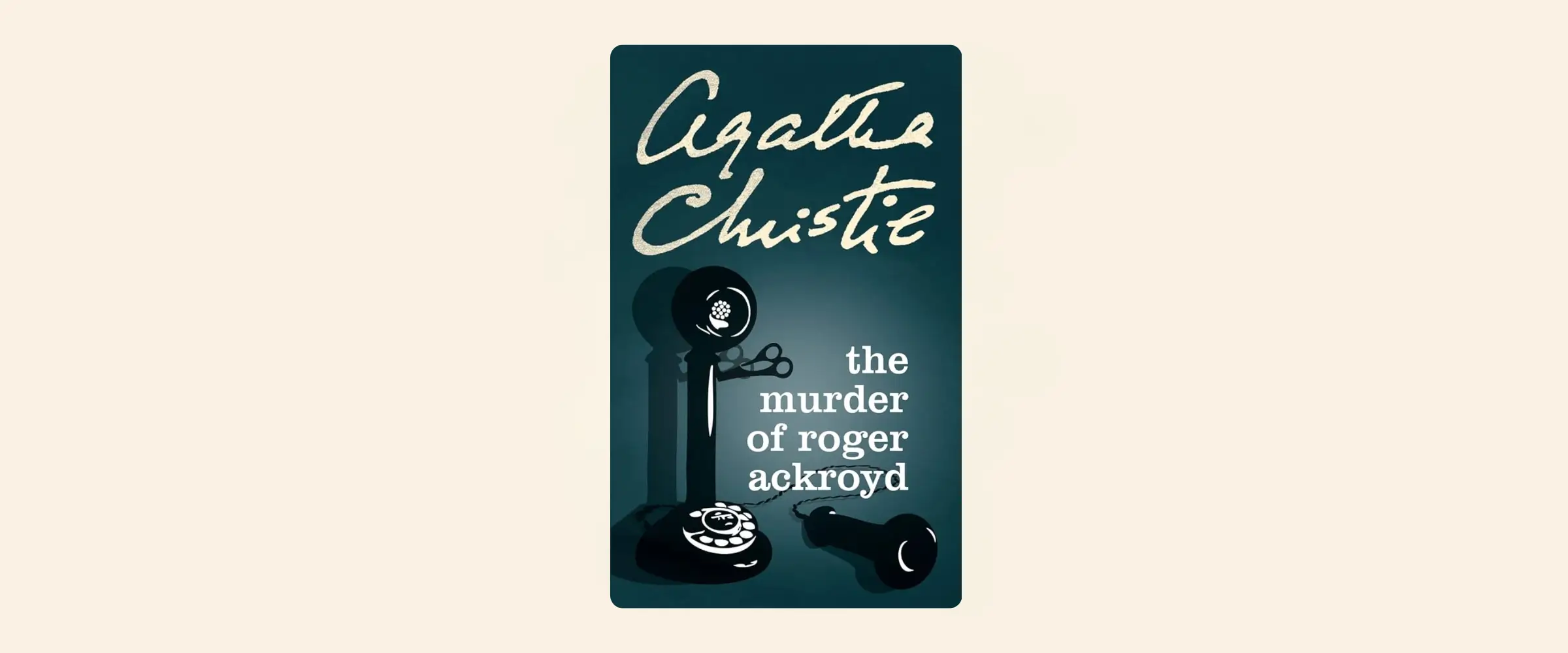 An image of a book cover, The Murder of Roger Ackroyd by Agatha Christie.