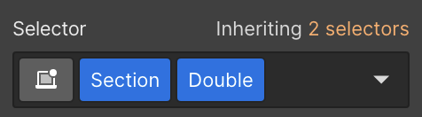 Screenshot of double combo class for section