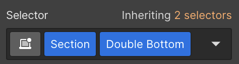 Screenshot of double bottom combo class for section