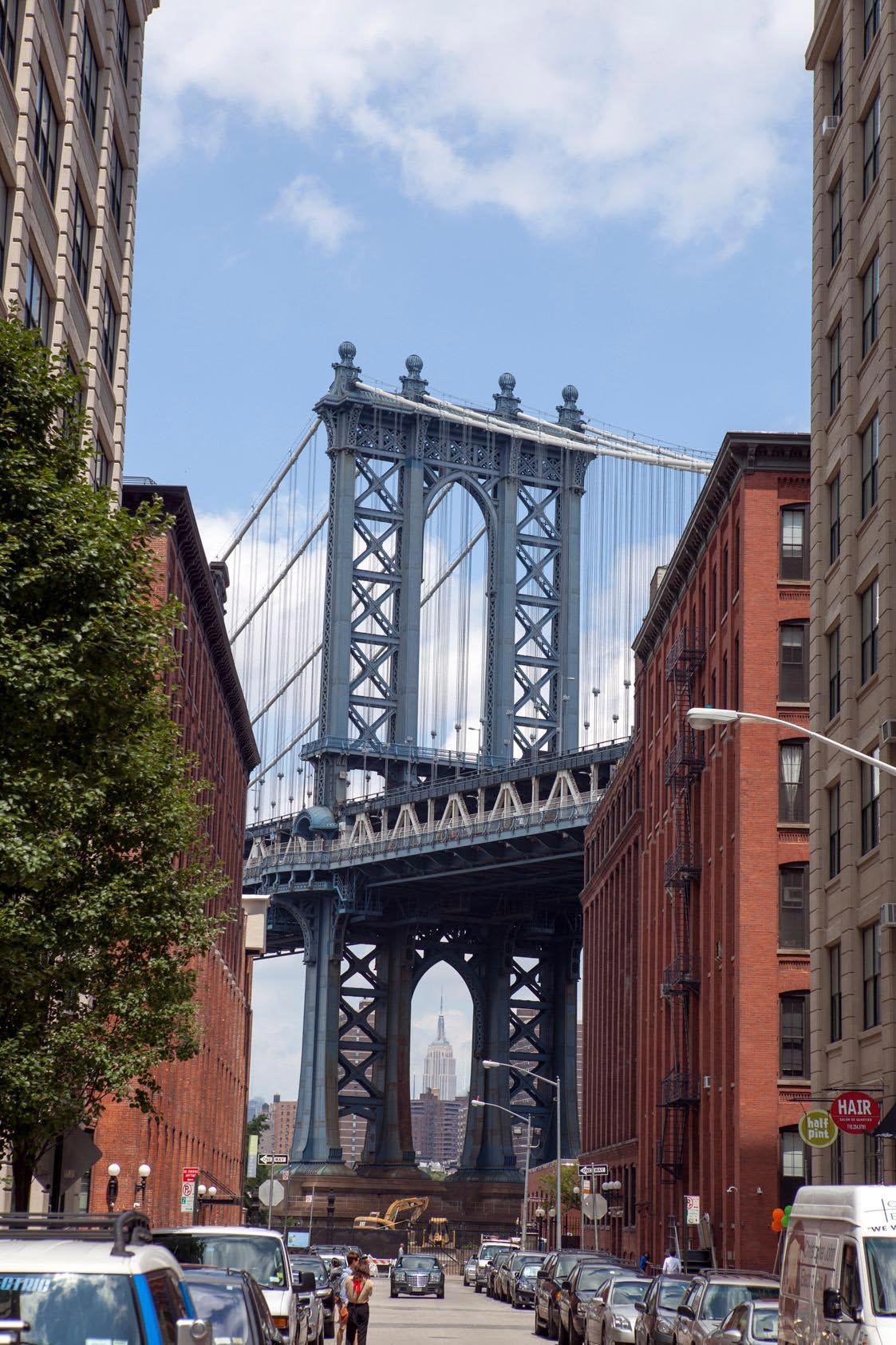 The Dumbo Manhattan Bridge View from Brooklyn