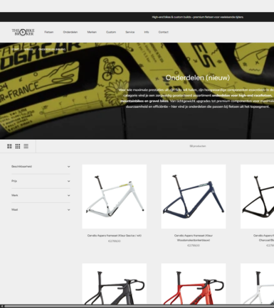 Hoe we voor The Bike Broker een webshop op maat maakten