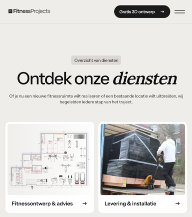 Hoe we de maatwebsite FitnessProjects.eu maakten