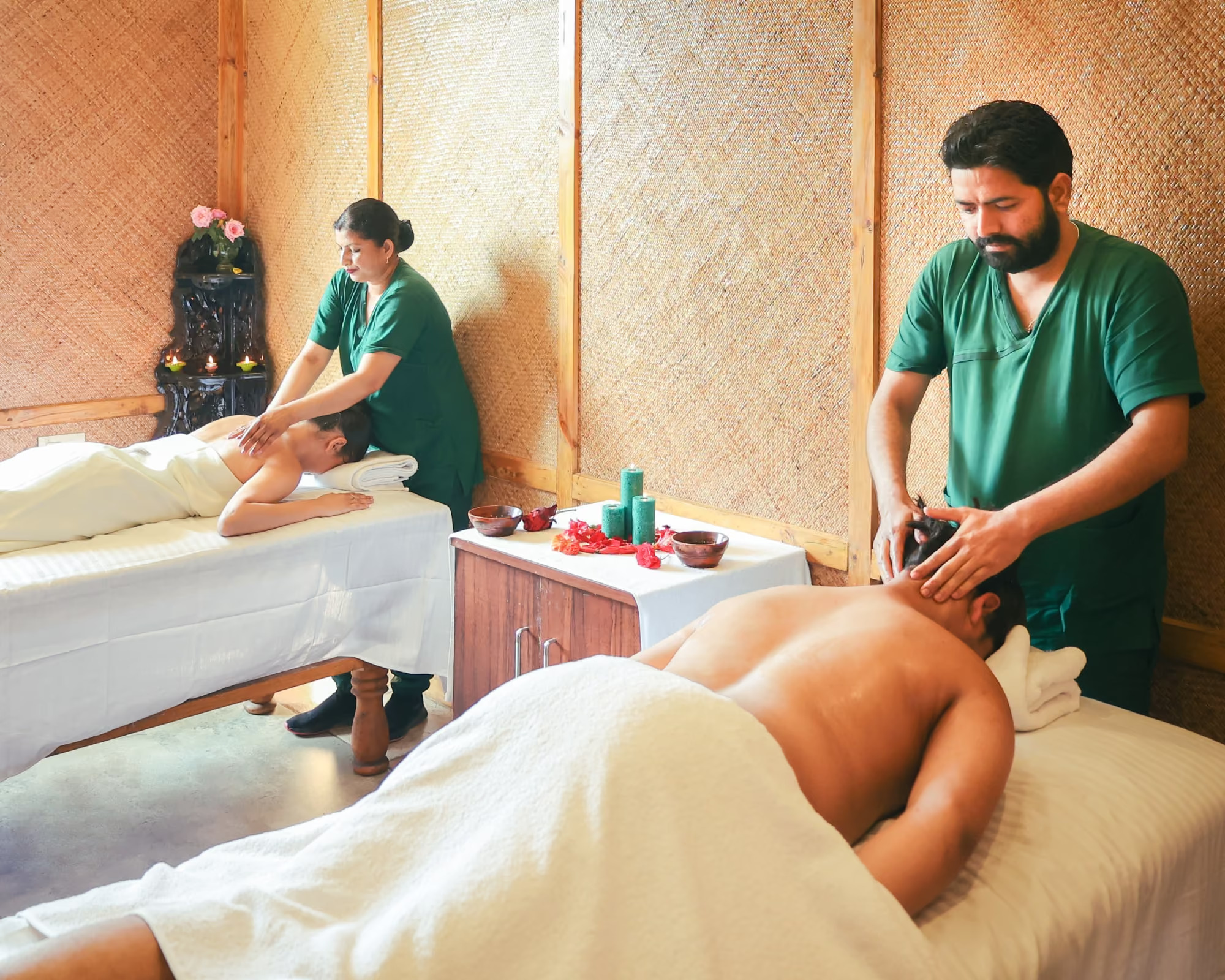 Wellness Center at Naturoville — serene Ayurvedic therapy sanctuary surrounded by nature
