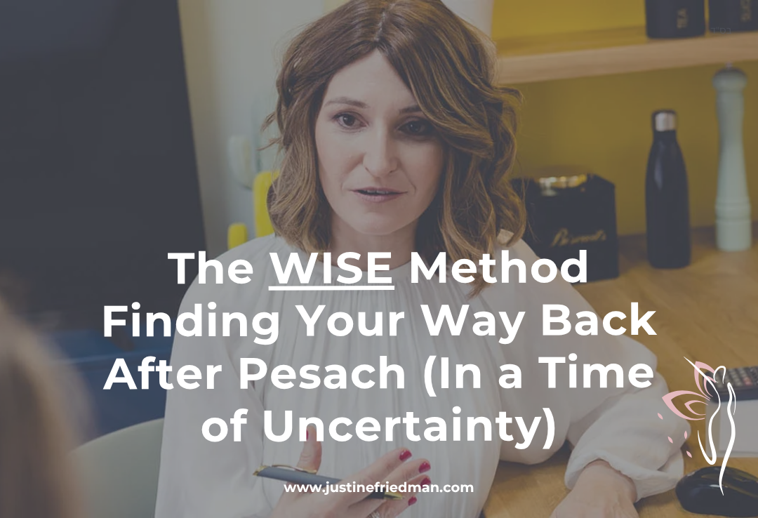 Out of control with food after Pesach? The WISE Method helps women 40+ manage emotional eating, reduce stress, and reconnect—without dieting.