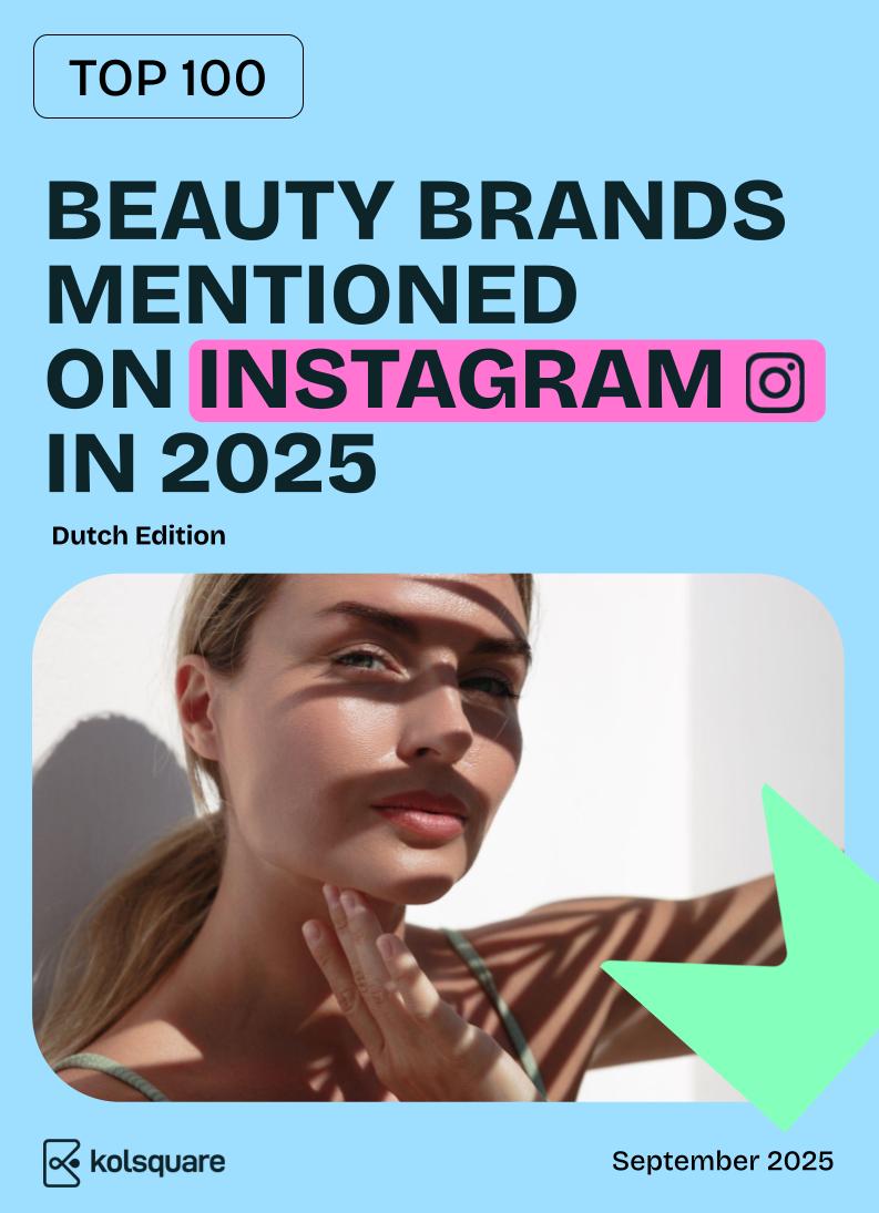 Top 100 beauty brands mentioned on Instagram in the Netherlands
