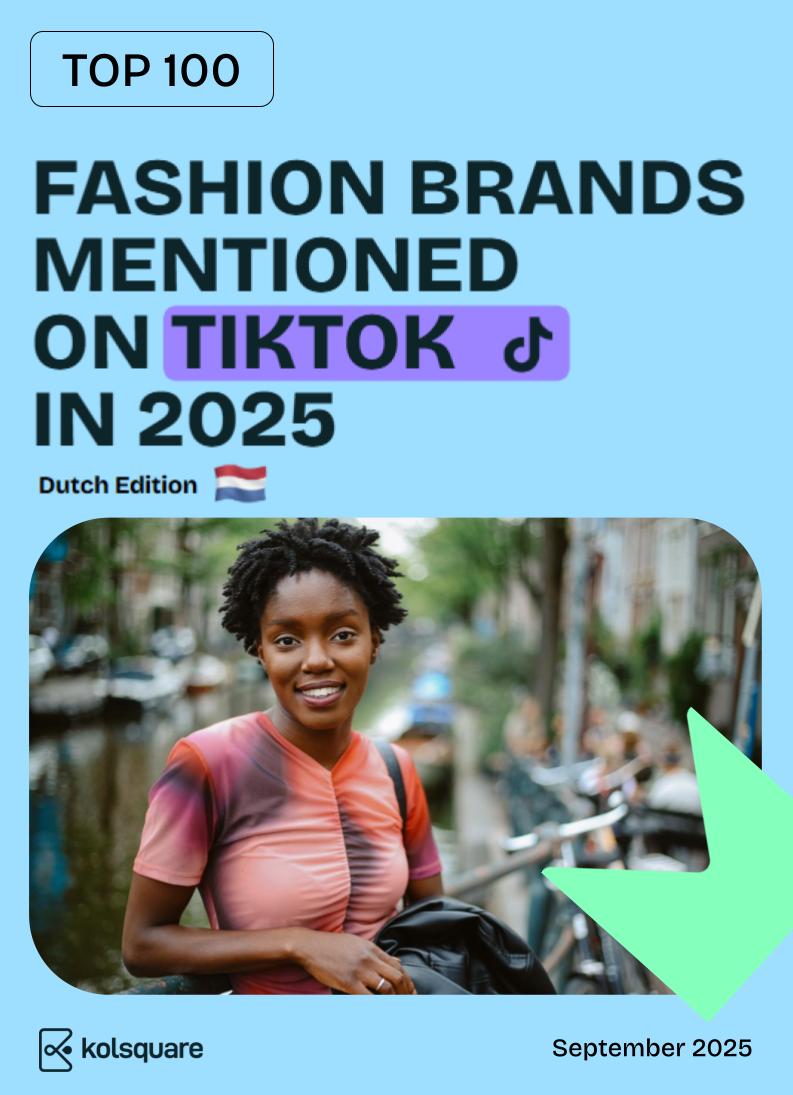 Top 100 fashion brands mentioned on TikTok in the Netherlands
