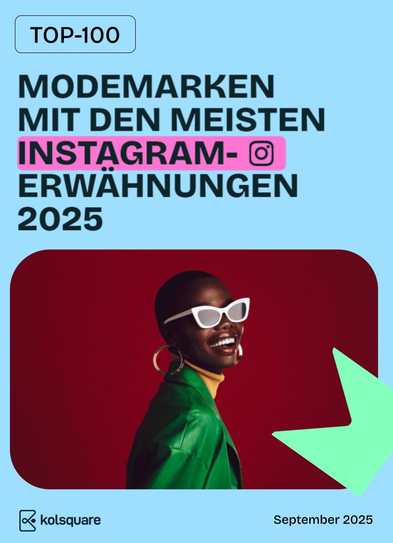 TOP- 100 Modemarken nach EMV auf Instagram