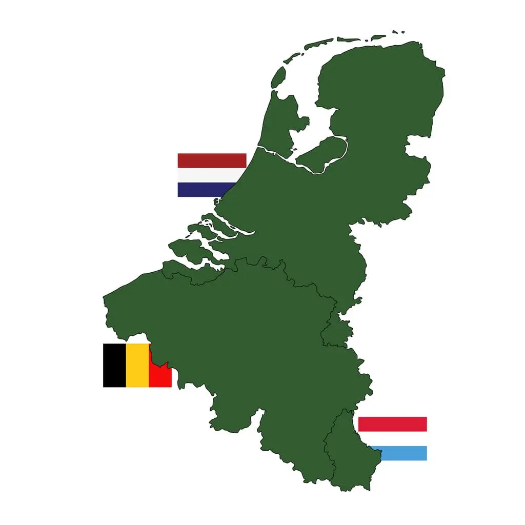 Benelux map