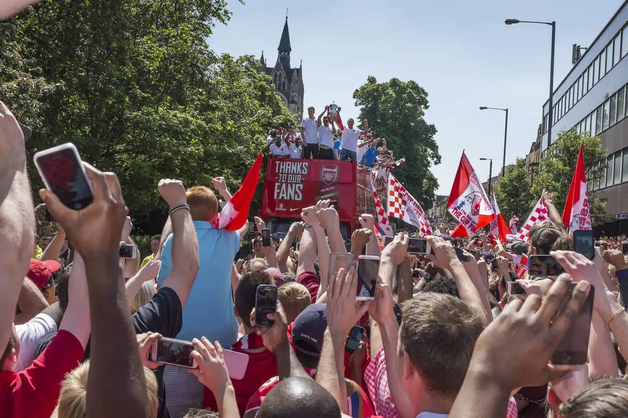 Arsenal FA Cup victory parade