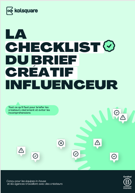 La checklist du brief créatif influence par Kolsquare