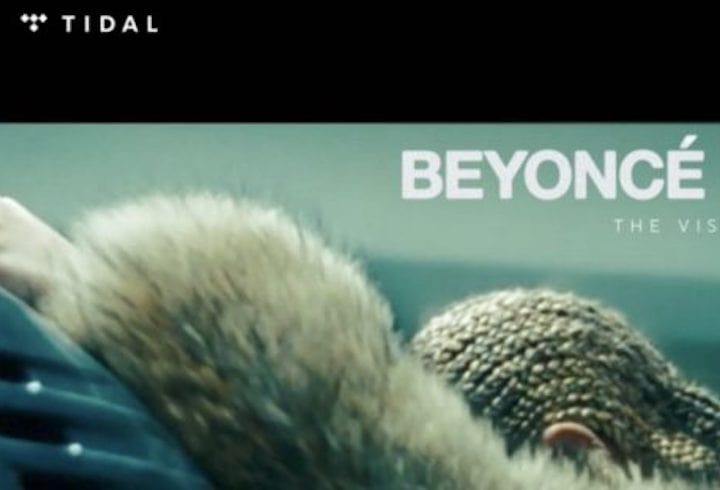 tidal beyonce spotify publicite