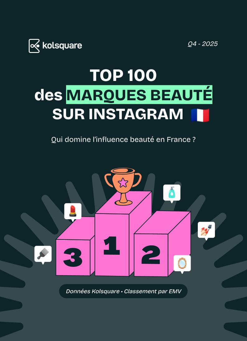 Top 100 des marques beauté mentionnées sur Instagram