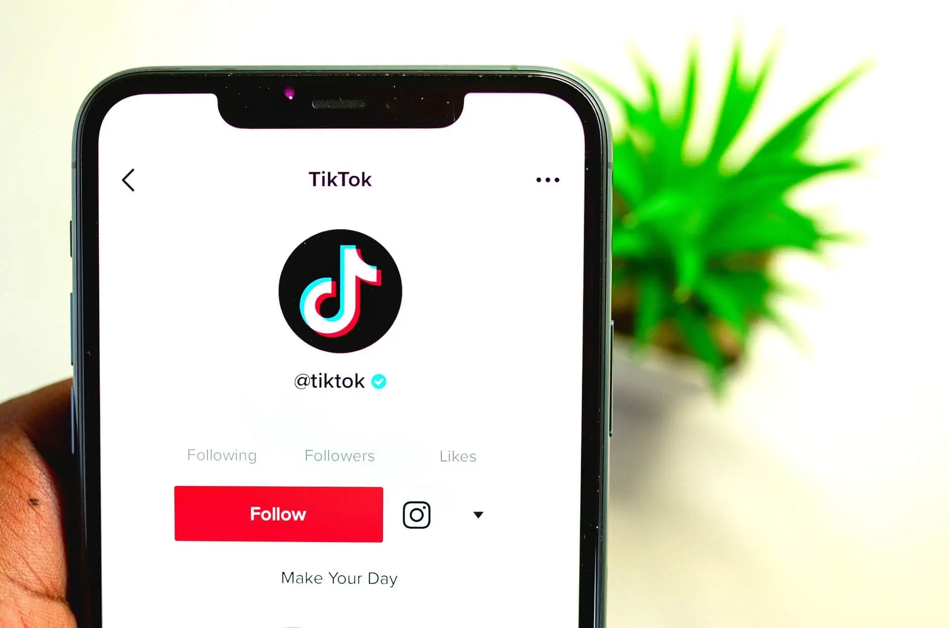 Tiktok-Bildschirm auf einem iPhone