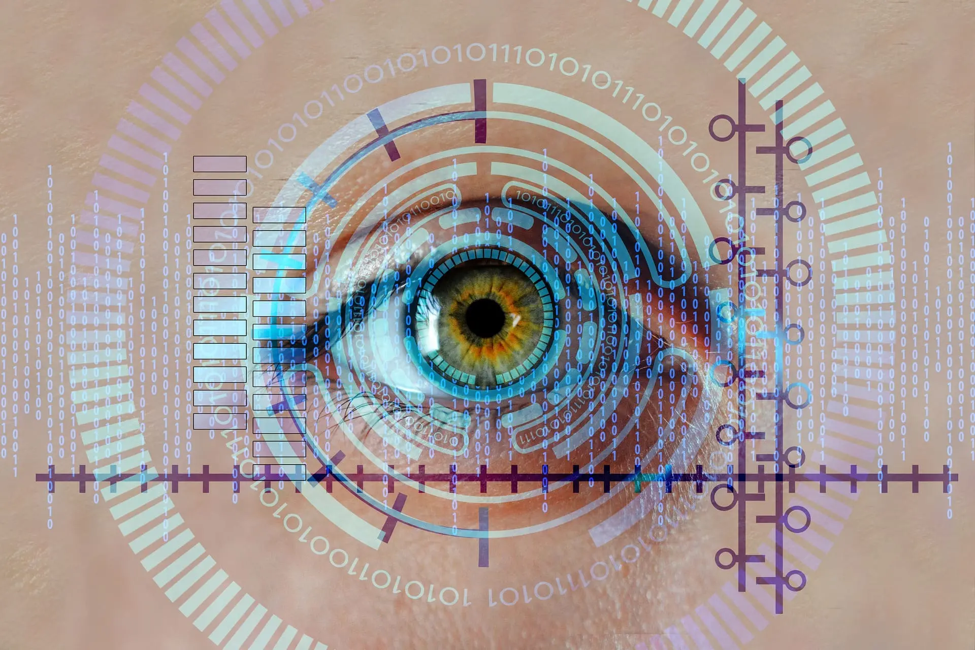 El zoom de ojos azules pasó al escáner