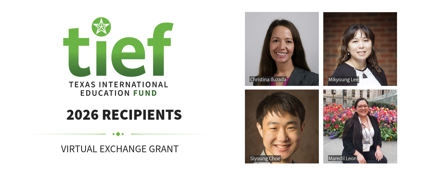 A series of headshots of the winners of the Virtual Exchange Grant in a grid
