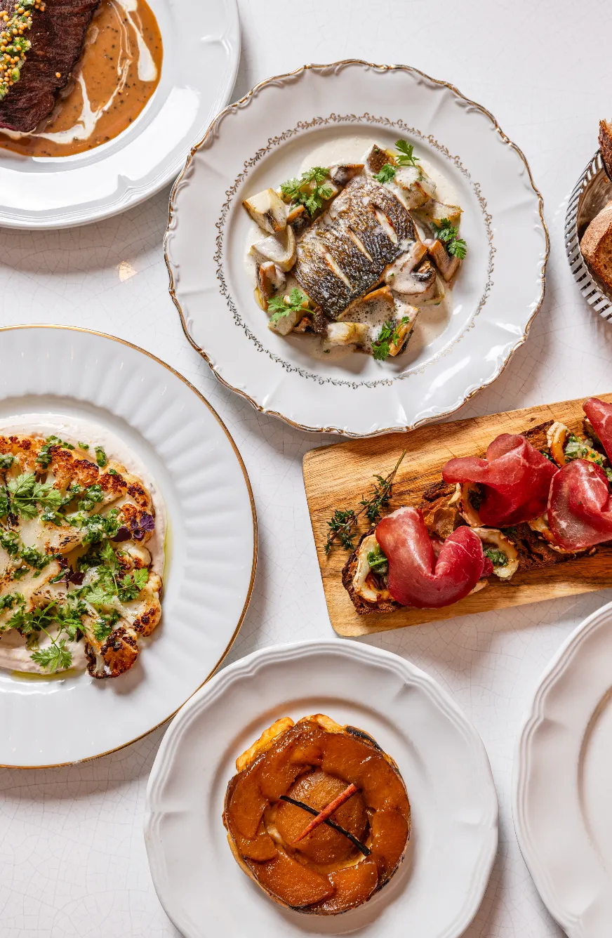 Assiettes bistronomiques à partager chez Abstinence