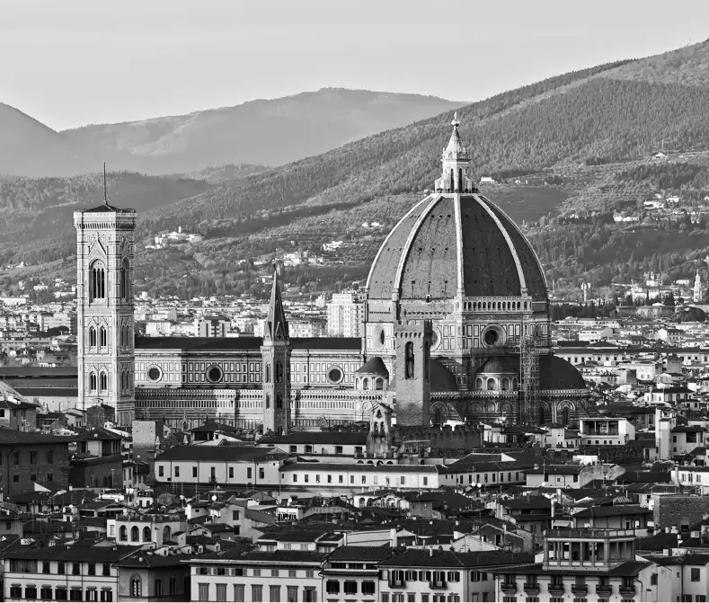 A panorama view of Florence, Italy