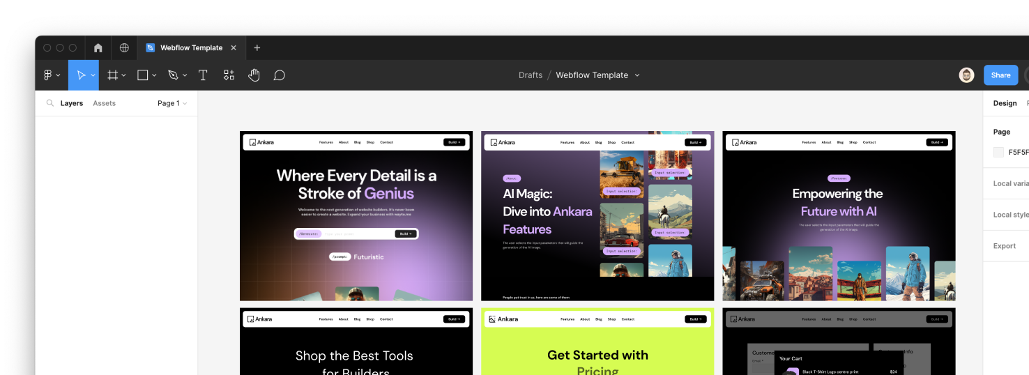 App Webflow Template - Ankara - Created by Wedoflow.com and Azwedo.com