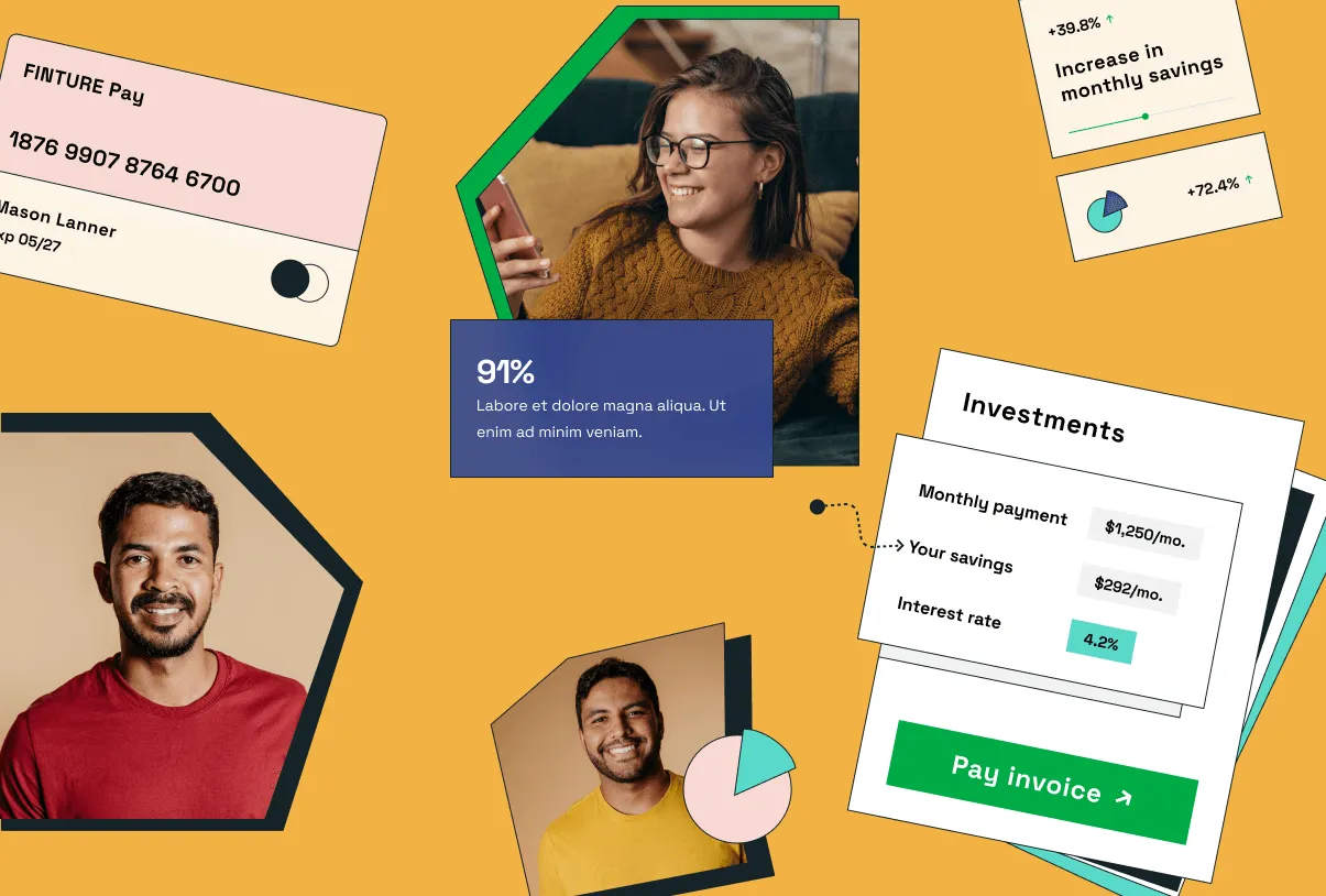 An image of Finture's graphic system. 