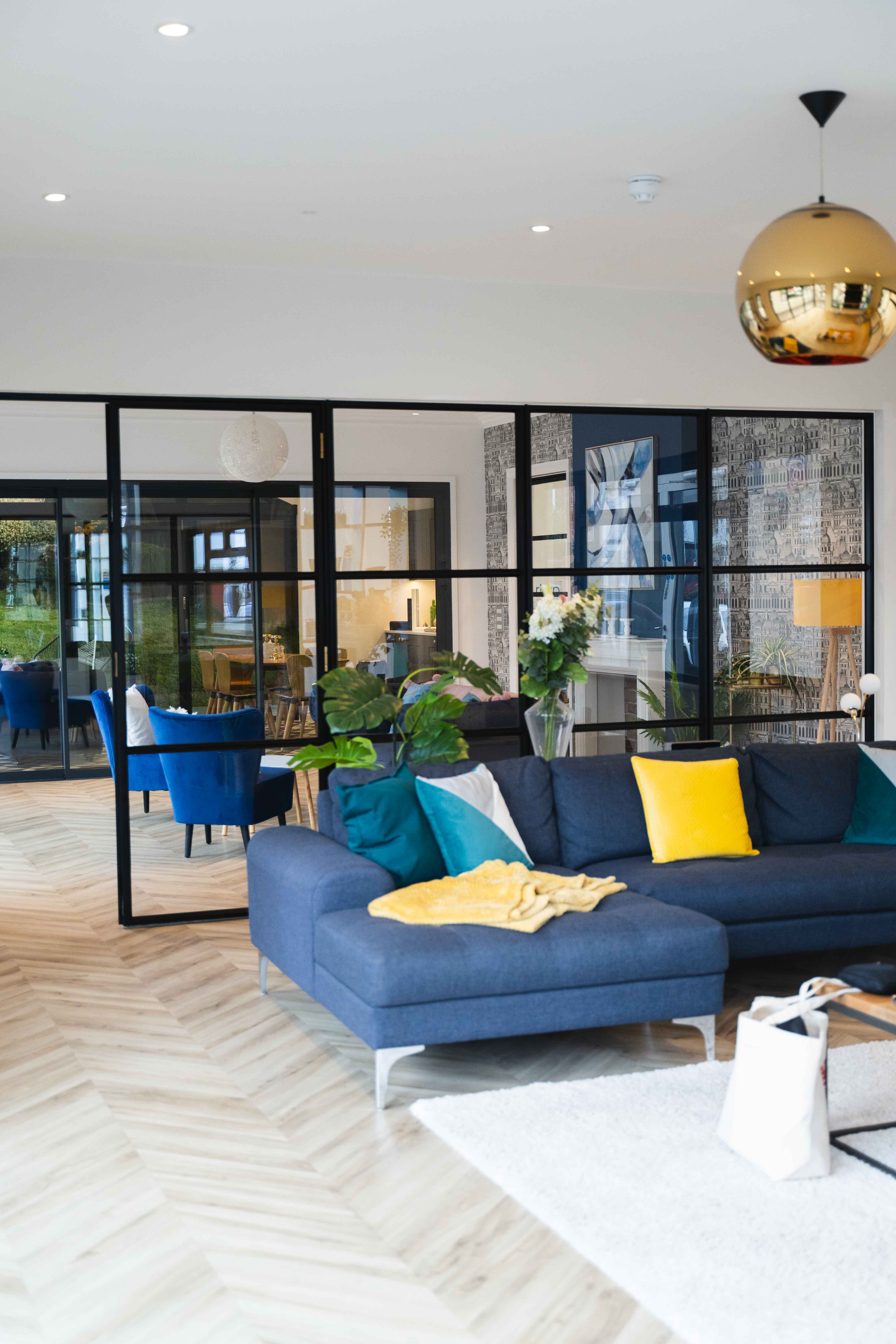 Office space design with internal french doors