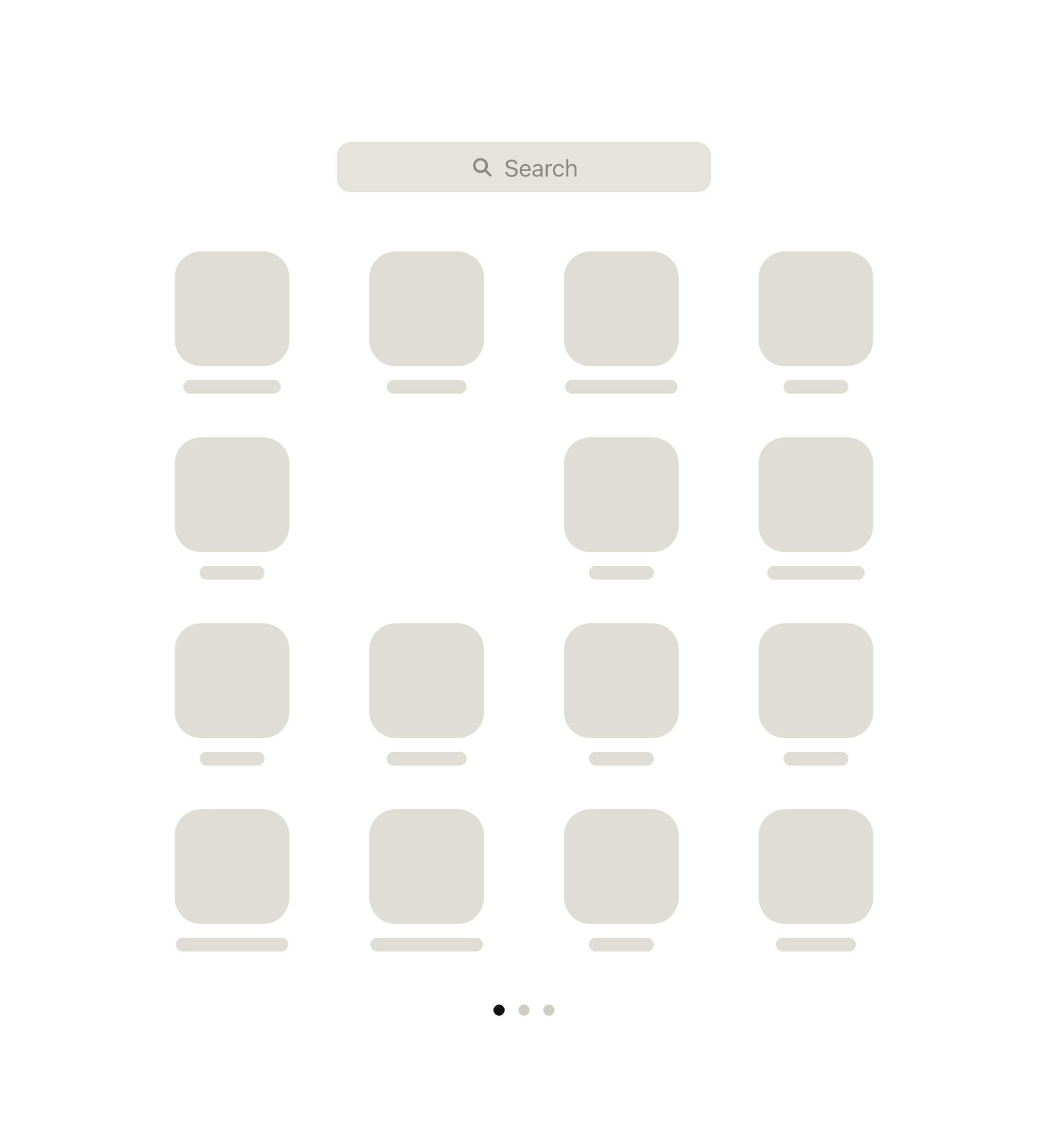Launchpad showing a grid of apps