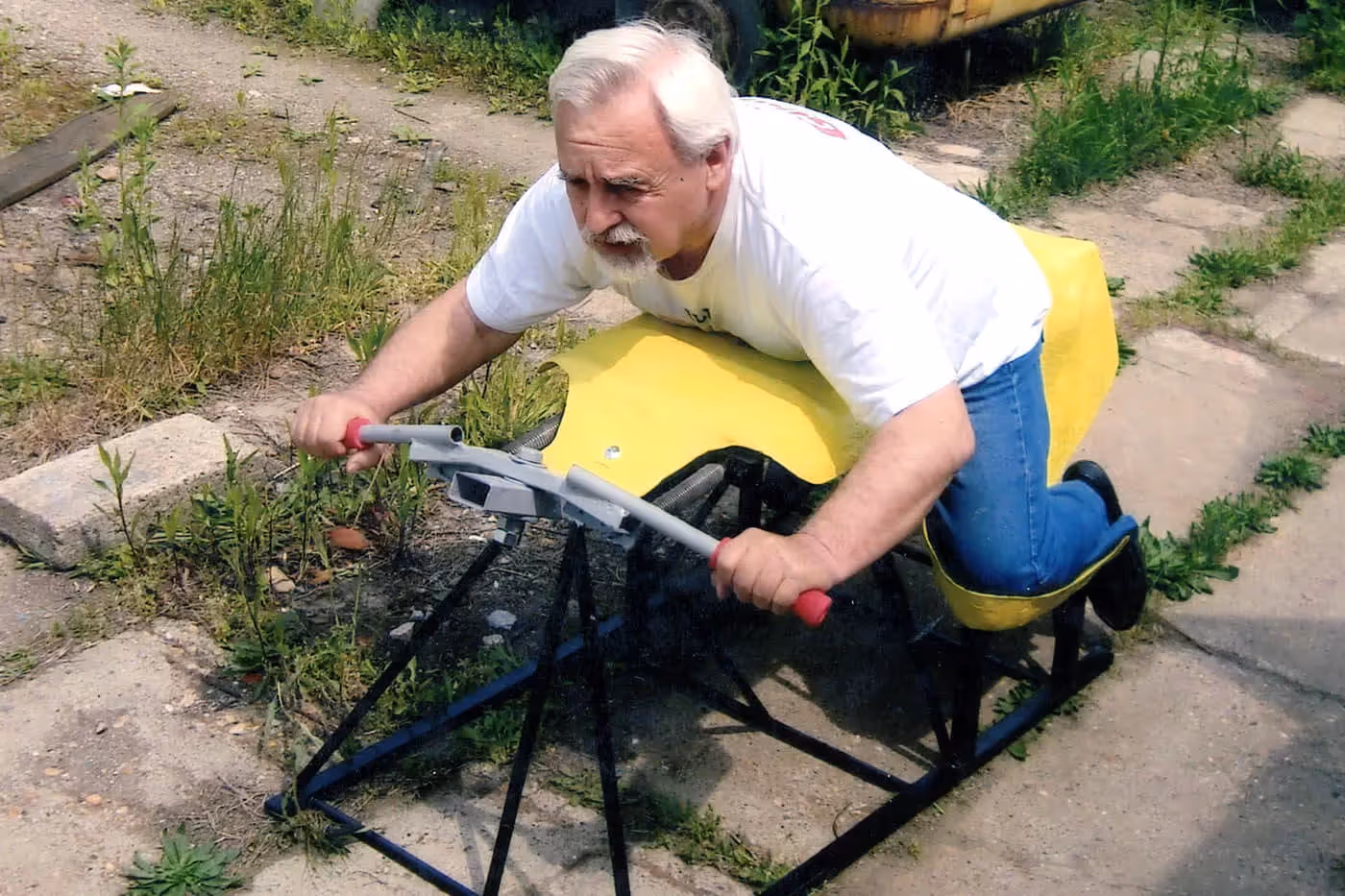 Sam je osmislio jedinstveni trenažer za vozače motocikla s prikolicom