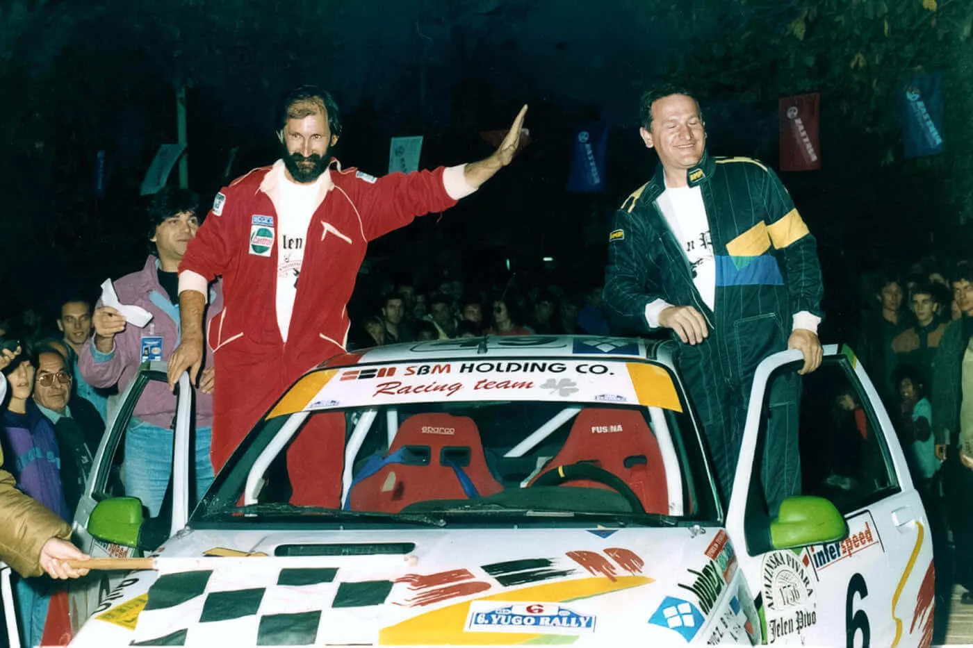 Make sa svojim dugogodišnjim suvozačem Zoranom Spasićem