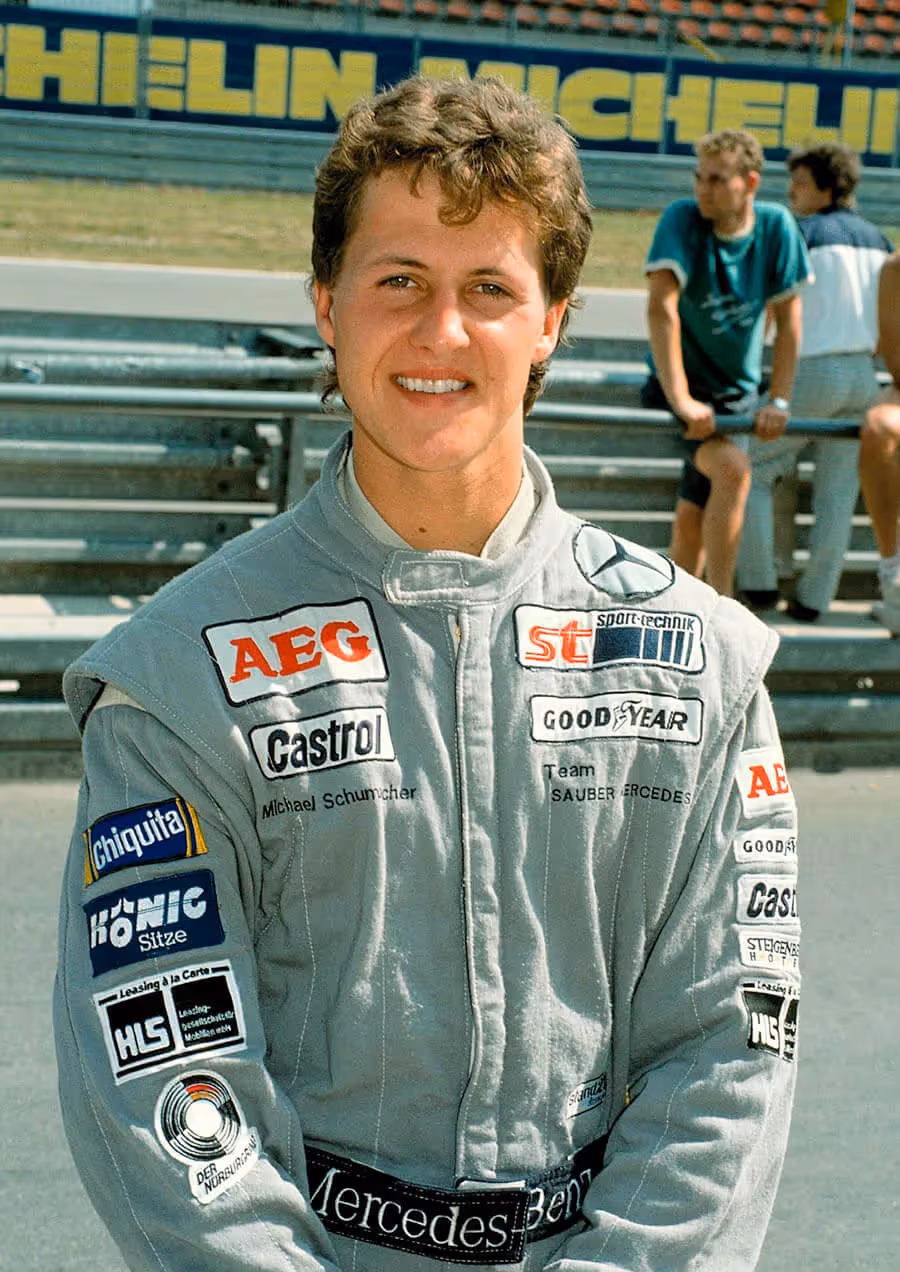 Šumaher je bio vozač Mercedesa u trkama izdržljivosti kad je 1991. godine dobio priliku da debituje za Džordan u F1. Mercedes je tu šansu platio 150.000 dolara