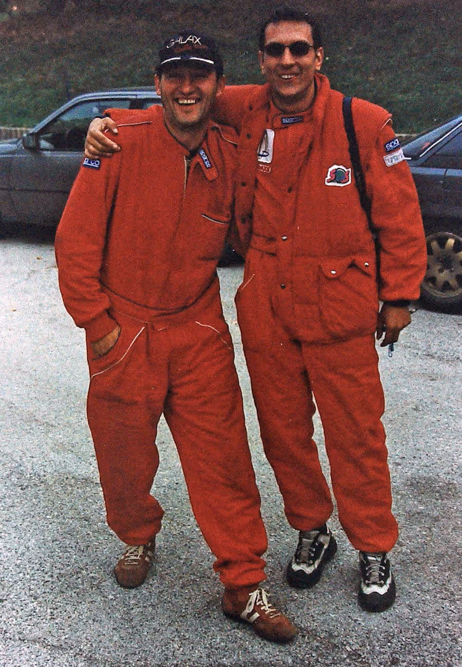 Obučavao generacije suvozača: Vojkan i jedan od njegovih učenika, Igor Marković