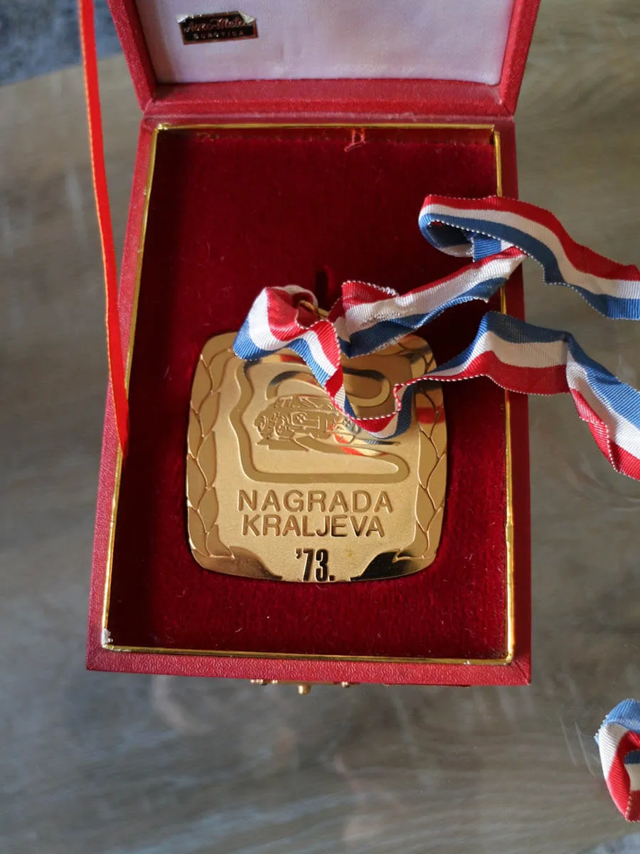 Medalja osvojena na kružnoj trci Nagrada Kraljeva 1973.
