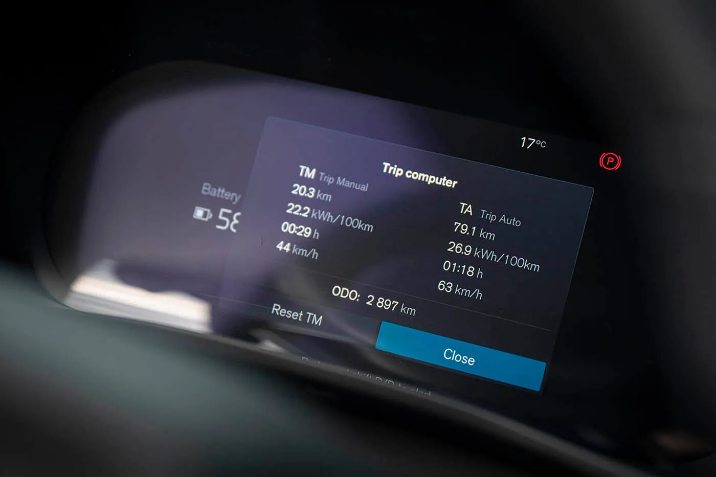 Potrošnja umnogome zavisi od tempa i konfiguracije puta, tako da realna autonomija varira u opsegu od 250 do 350 km